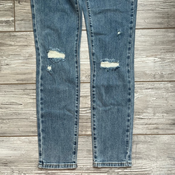 New! Free People x Sandrine Rose distressed high rise skinny Jeans 16032 - Picture 8 of 16